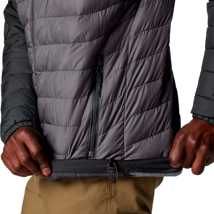 Куртка мужская Columbia Powder Lite II Hooded Jacket XXL Серый/Черный photo 4