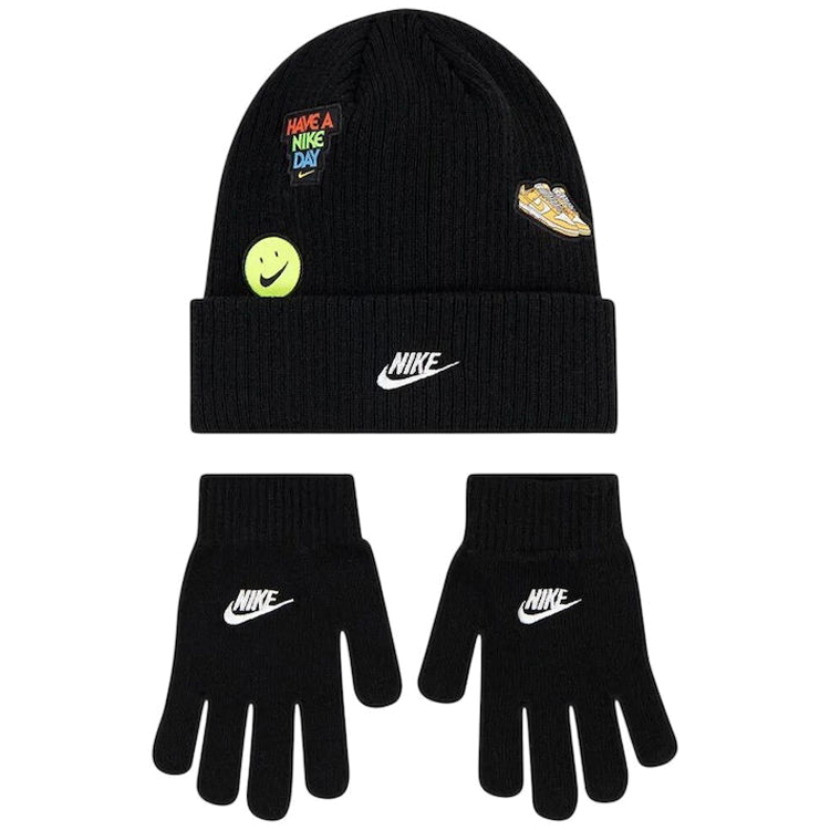 Set Caciula + manusi Nike NAN PATCH PEAK BEANIE SET photo Set Caciula + manusi Nike NAN PATCH PEAK BEANIE SET photo