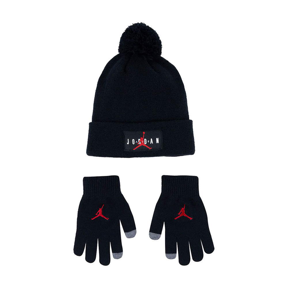 Set Caciula + manusi Nike HBR POM BEANIE SET 8-20 Negru photo 1