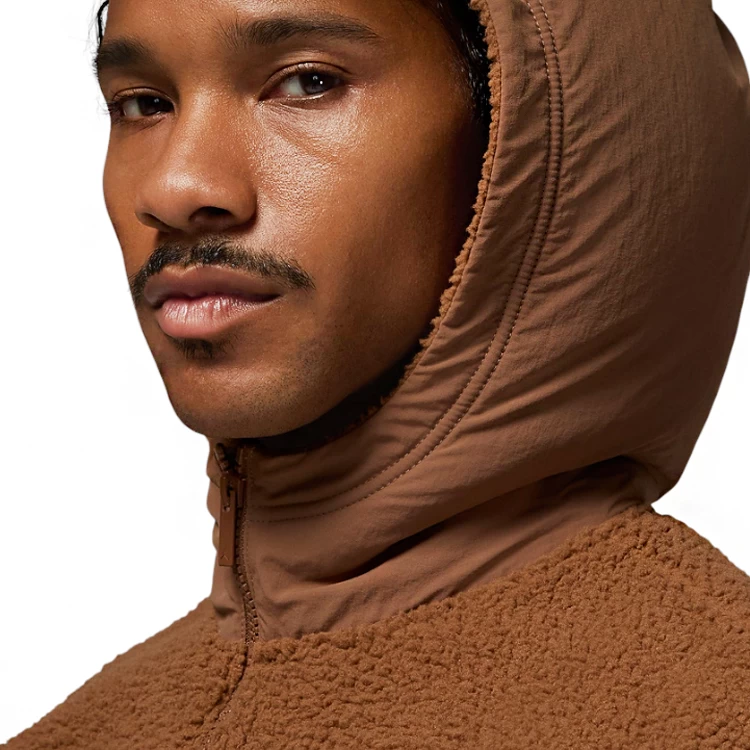 Мужская Толстовка Nike M J FLIGHT SHERPA TOP S Коричневый photo 4