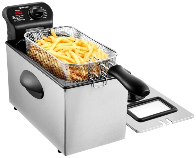 Friteuza Kitfort KT-2023, 0.8 kg, 2180 W, Inox photo 1