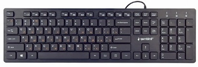 Gembird KB-MCH-03-RU "Chocolate" Multimedia, Slimline keyboard with "chocolate" type keys, USB, Black photo 1