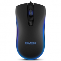 Оптическая Мыши SVEN RX-530S / 1200 dpi / USB / Black thumbnav 1