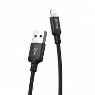 Cable  USB to Lightning   HOCO “X14 Times speed”,  2m,  Black, up to 2.0A, Charging Data Cable, Outer material: PVC thumbnav 1