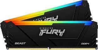 Оперативная память Kingston FURY® Beast DDR4 RGB 3200 МТ/с 16ГБ (Kit of 2*8GB) photo 1