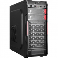 Carcasa HPC B-09 / 550W / ATX / Black/red thumbnav 1