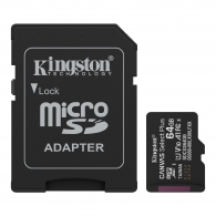 Карта памяти microSD  64GB Kingston Canvas Select Plus, 150MB/s + SD adapter thumbnav 2