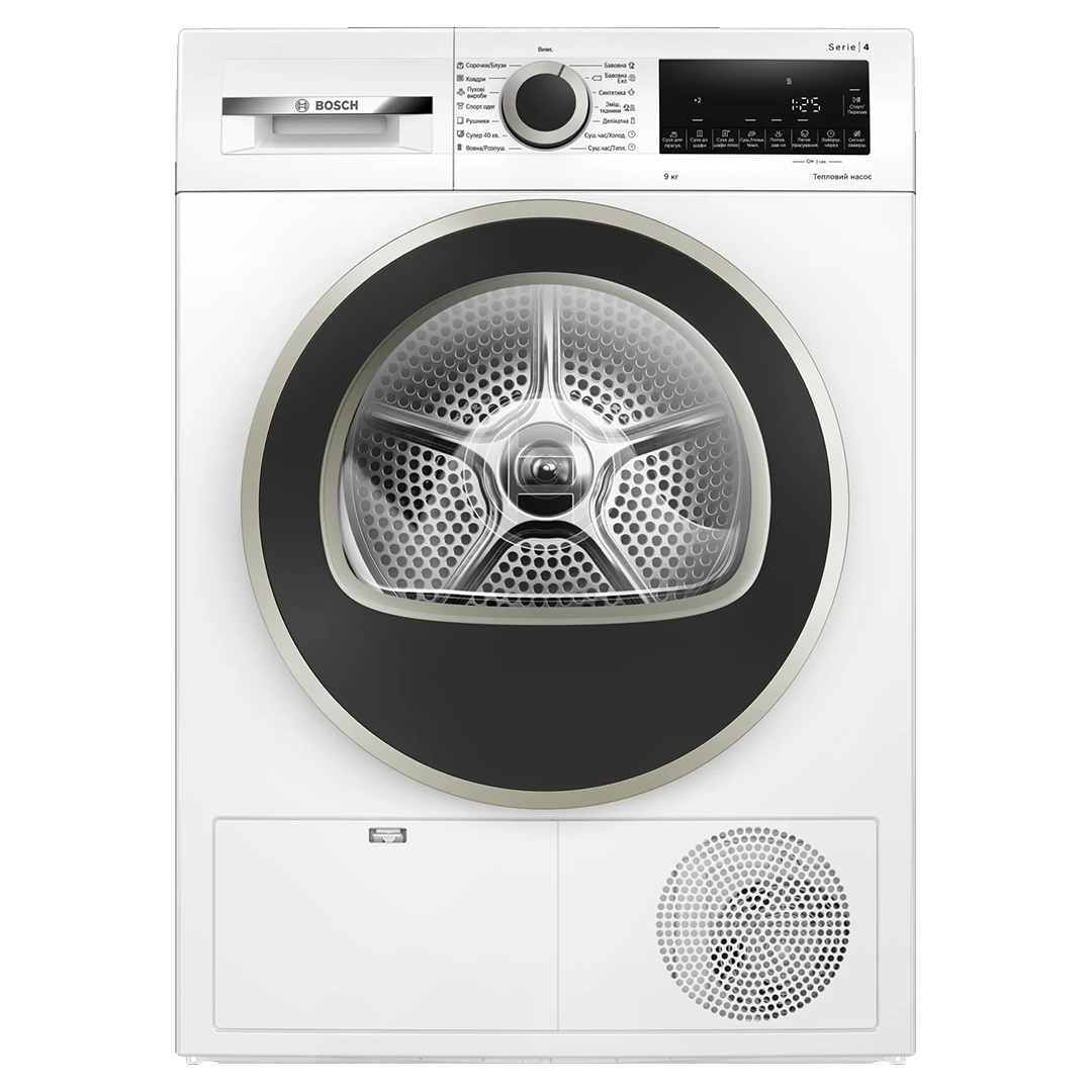 Сушильная машина Bosch WQG14200UA / 9 кг / A++ / Белый photo 1 Сушильная машина Bosch WQG14200UA / 9 кг / A++ / Белый photo 1