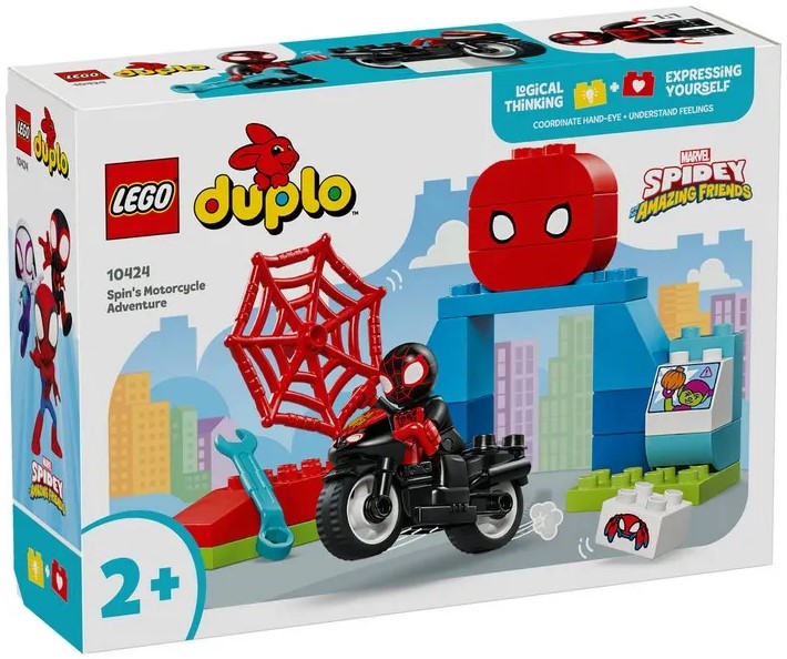 Constructor Lego Duplo Spins Motorcycle Adventure 10424 de la 2+ ani photo 1
