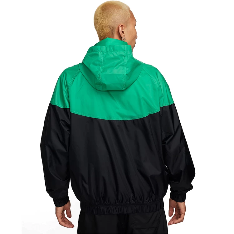 Jachetă Nike M NK WR ANORAK JKT M Negru-verde pentru bărbați  photo 4