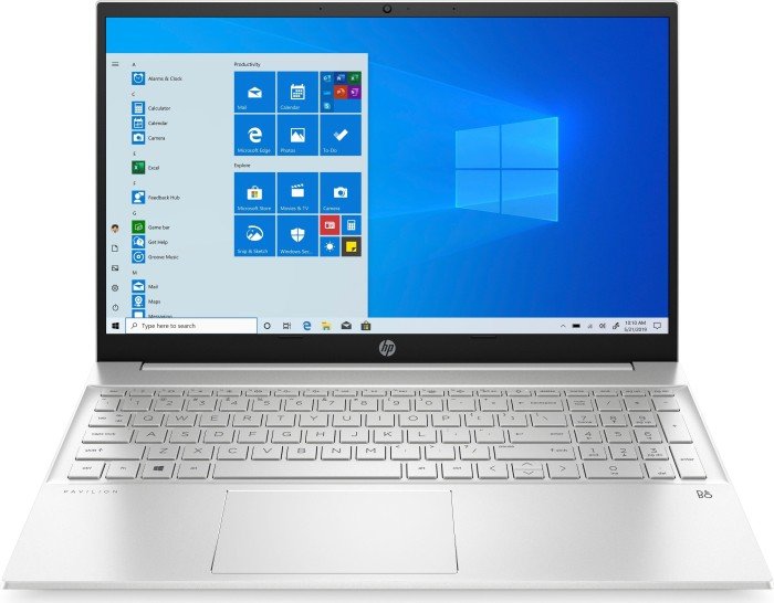 HP Pavilion 15 Natural Silver, 15.6" FHD SVA 250 nits (Intel Core i7-1165G7 4xCore 2.8-4.7 GHz, 16GB (2x8) DDR4 RAM, 512GB PCIe NVMe SSD, Intel Iris Xe, no ODD, WiFi-AC/BT5.0, HDMI, DP, USB-C, Backlit KB, 3cell, HD Webcam, Ru, FreeDOS, 1.75kg) photo 1