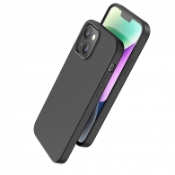 Case  HOCO Pure series for Apple iPhone 14 Pro, Black, Liquid silicone material, Skin-friendly feel, Outdoor-grade shock-proof, Anti-drop, Anti-fingerprint thumbnav 1