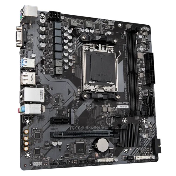 Placa de baza GIGABYTE B650M S2H / AM5 / B650 / DDR5 / mATX photo 3