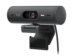 Camera web Logitech Brio 500 / 1080p / auto light correction / 4MP / stereo mic / USB-C / Graphite thumbnav 1