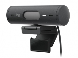 Camera web Logitech Brio 500 / 1080p / auto light correction / 4MP / stereo mic / USB-C / Graphite thumbnav 2