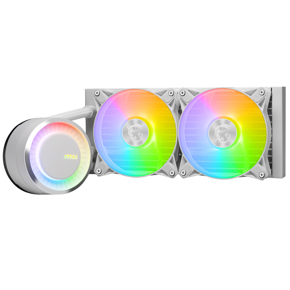 Жидкостный Кулер MSI MAG CORELIQUID E240 WHITE/ Universal/ 21.63 ~ 78.73 CFM photo 2