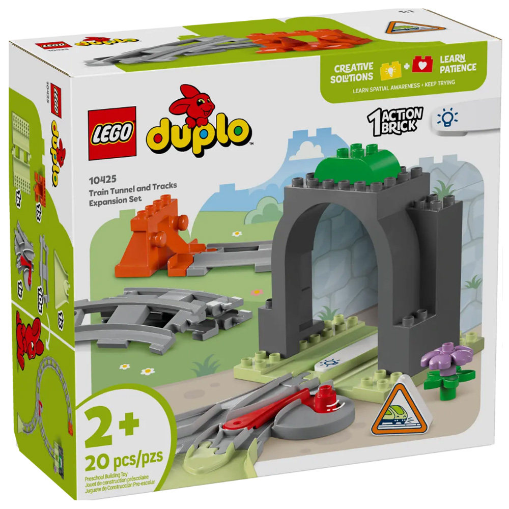 Constructor Lego Duplo Train Tunnel and Tracks Expansion Set 10425 de la 2+ ani photo 1