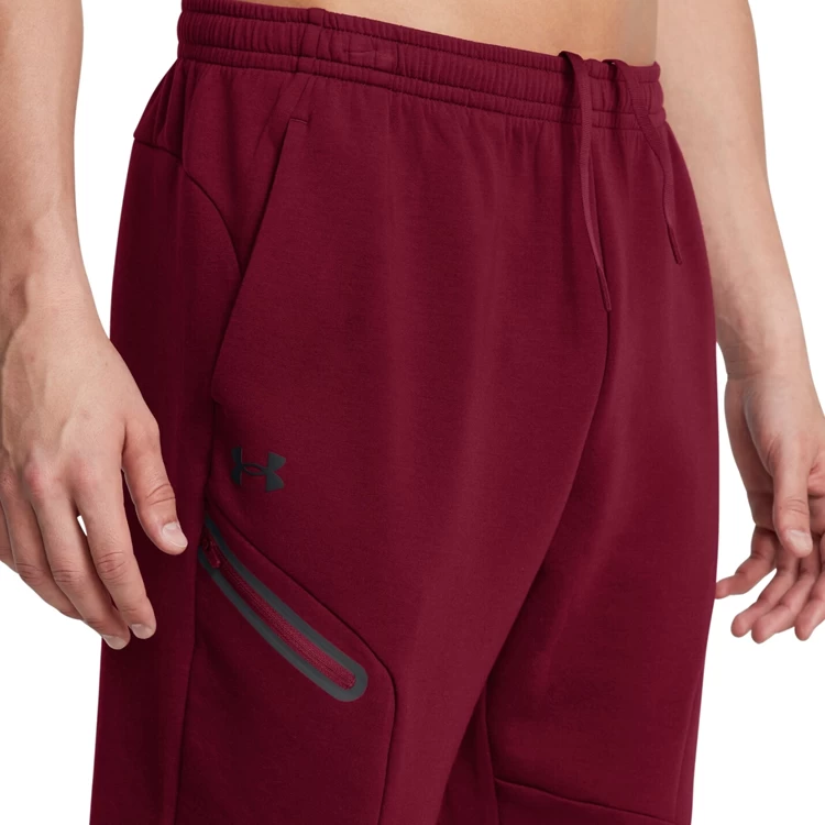Pantaloni Under Armour UA Unstoppable Flc Jgr EU S Bordo Barbati photo 5