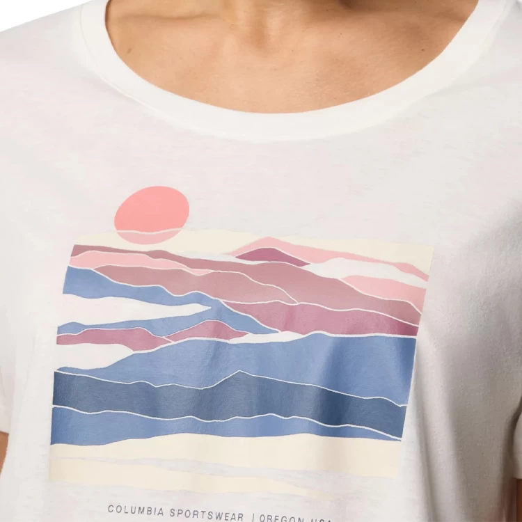 Футболка Columbia Ruby Springs Graphic Scoop Neck Short Sleeve Shirt XS Белый Женский photo 5