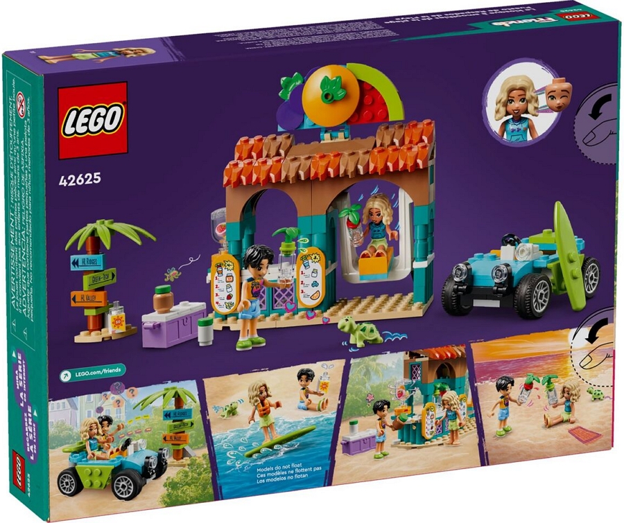 Constructor Lego Friends Beach Smoothie Stand 42625 de la 6+ ani photo 1