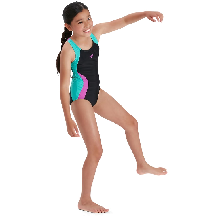 Costum p/u inot Speedo COL BLOCK SIBK JF / Femei / 15-16 / Negru-sur photo 4