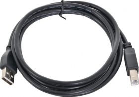 Cable USB2.0 - 1.8m - SVEN Am-Bm, 1.8m, A-plug B-plug, Black thumbnav 1