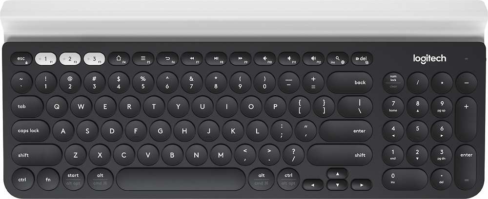 Logitech Wireless Multi-Device Keyboard K780, Full-size, Cradle, FN key, Unifying protocol (2.4GHz) Bluetooth Smart technology photo 1