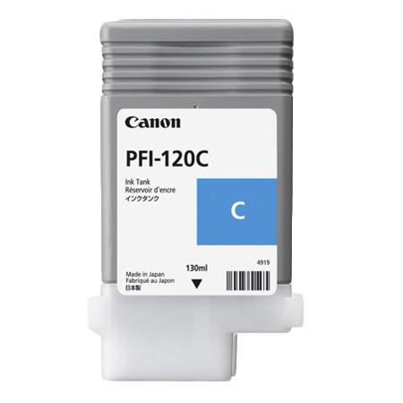Ink Cartridge Canon PFI-120 Cyan EMEA , 130ml for Canon imagePROGRAF TM-200, TM-205, TM-300, TM-305 photo 1