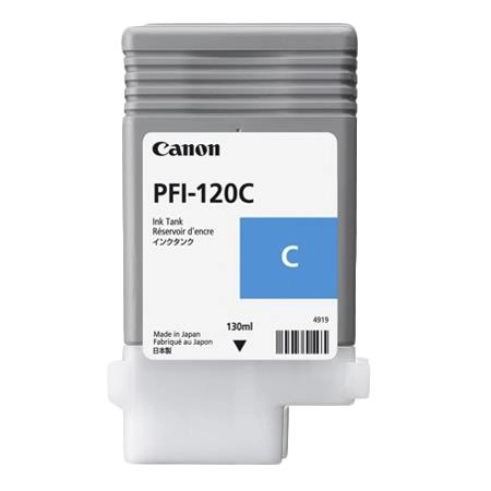 Ink Cartridge Canon PFI-120 Cyan EMEA , 130ml for Canon imagePROGRAF TM-200, TM-205, TM-300, TM-305 photo 1