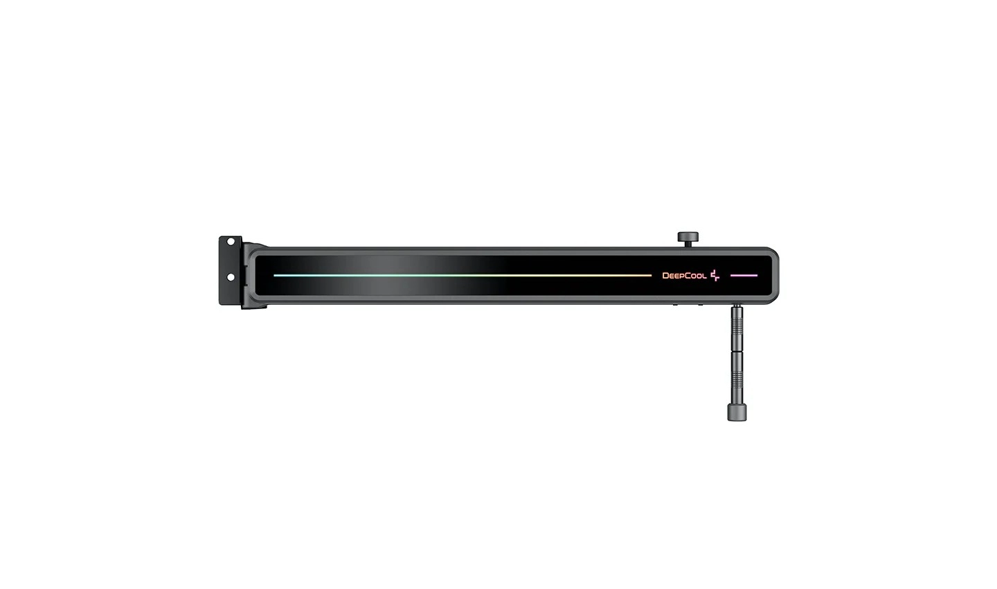 DEEPCOOL "ST500 ARGB", A-RGB adjustable Stand, 305.5*94*38mm, 500mm 5v 3 pin ARGB splitter connector, colorful and reliable Graphics Card Holder, 3-Axis Adjustability, Dual-Slot bracket, 269g photo 1