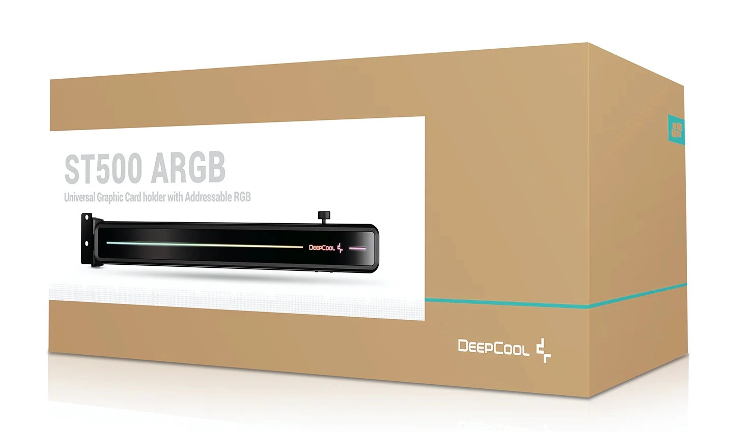 DEEPCOOL "ST500 ARGB", A-RGB adjustable Stand, 305.5*94*38mm, 500mm 5v 3 pin ARGB splitter connector, colorful and reliable Graphics Card Holder, 3-Axis Adjustability, Dual-Slot bracket, 269g photo 2