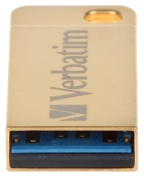 32GB USB3.0 Verbatim Metal Executive, Gold, Metal casing, Compact and lightweight, Metal ring included (Read up to 80 MByte/s, Write up to 25 MByte/s) thumbnav 3