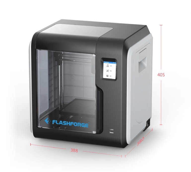 Gembird 3D Printer Flashforge Adventurer3, FFF, Single extruder, Fully-Closed Design & Auto-Temperature Control System, Build size: up to 150 x 150 x 150 mm, Connection Internet/USB stick/ WIFI, Filament: ABS/ PLA spool, 1.75mm photo 5