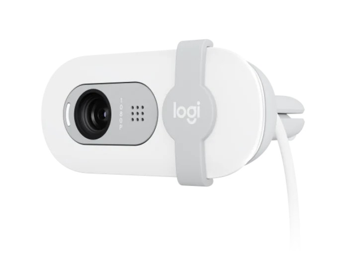 Camera web Logitech Brio 100 / 1080p/30fps / privacy shutter / mic / USB-A / Off-White photo 4