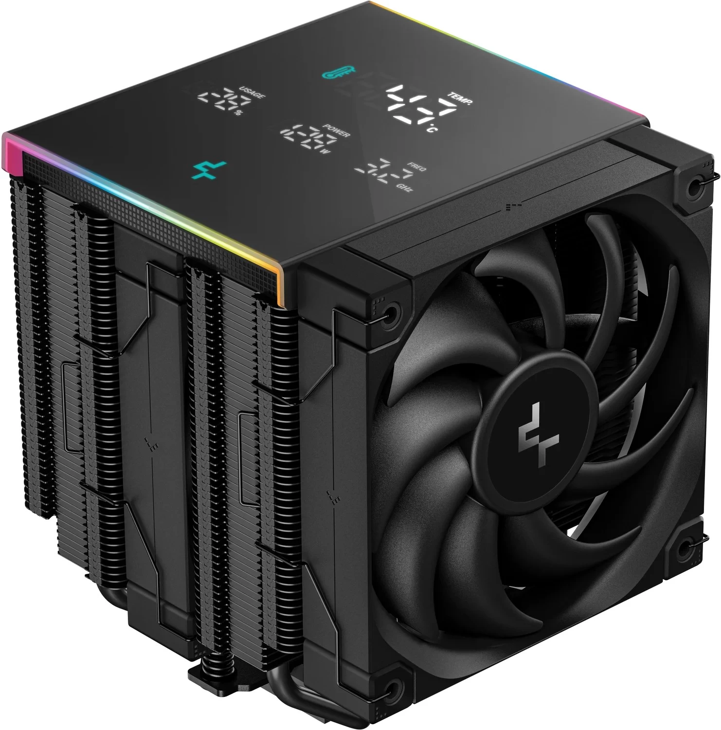 Cooler DEEPCOOL AK620 DIGITAL PRO/ Universal / 260W/ 500~1750rpm/ <25dBA/ 60.89CFM/  Black photo 1