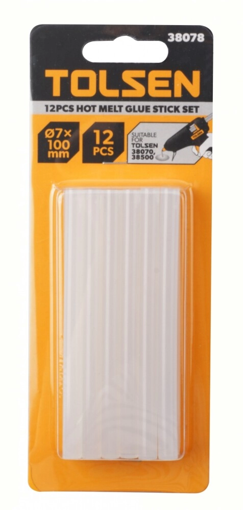 Набор 12 клеевых палочек 7х100мм Tolsen photo 1