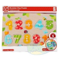 Hape E1404B Number Peg Puzzle thumbnav 1