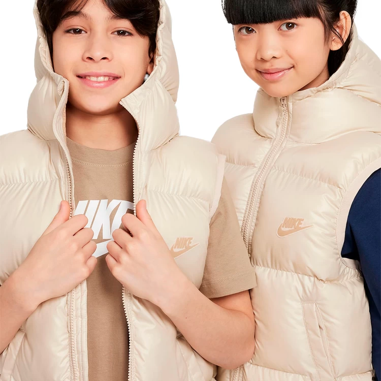 Vesta Nike K NSW TF RPL HGH SYNFL VEST UL / Femei / M / Bej photo 4