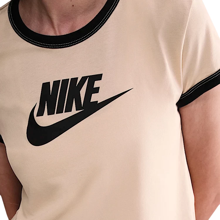 Tricou Nike W NSW SS RINGER TEE VNTG RUN S Bej Femei photo 5