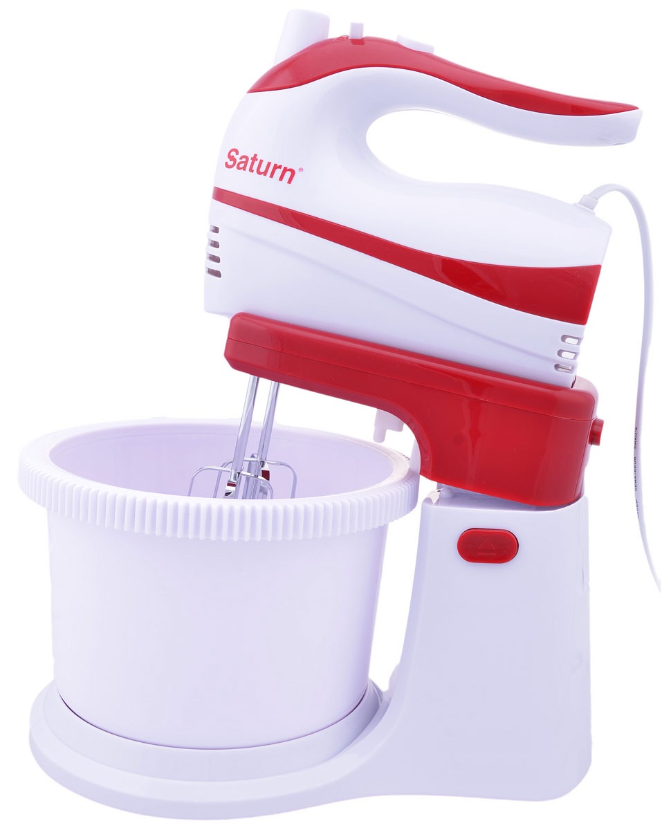 Mixer Stationar Saturn STFP1026 / 5 viteze / Alb photo 1 Mixer Stationar Saturn STFP1026 / 5 viteze / Alb photo 1