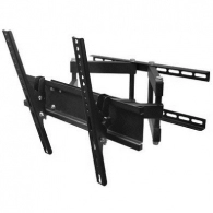 TV-Wall Mount for 32" - 80''- Gembird "WM-80RT-01", Rotate &amp; Tilt, max. 50 kg, Rotation 90°, Tilting angle 15°, Distance TV to Wall: 125-470 mm, max. VESA 600 x 400, Black 