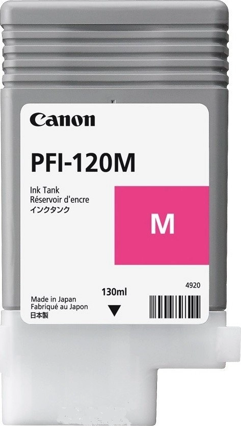 Ink Cartridge Canon PFI-120 Magenta EMEA , 130ml for Canon imagePROGRAF TM-200, TM-205, TM-300, TM-305 photo 1