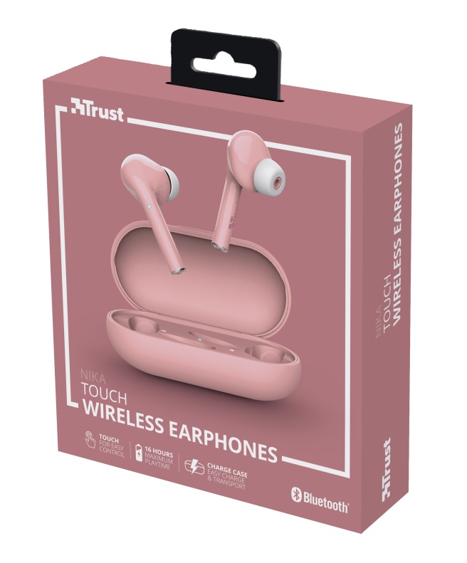 Casti Trust Nika Touch  Bluetooth / Pink photo 6