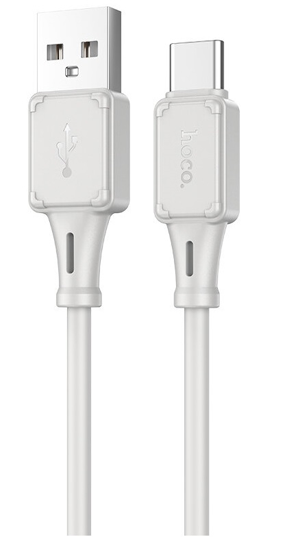 Cablu USB la USB-C HOCO “X101 Assistant” / 1m / Silicone / up to 3A / Gray photo 1