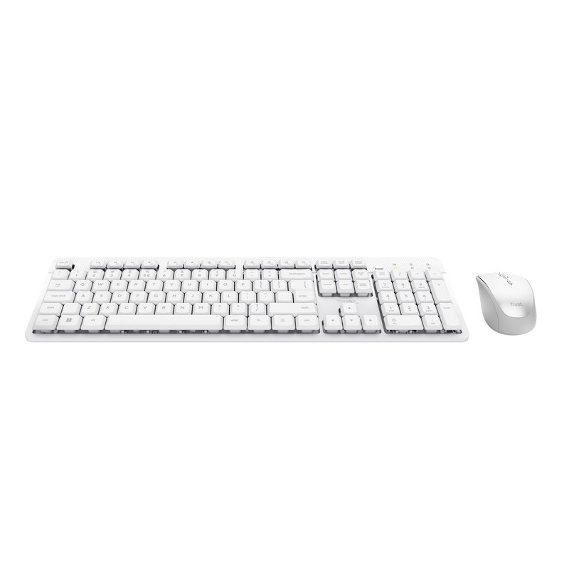 Tastatura si Mouse WirelessTrust ODY II / White photo 2