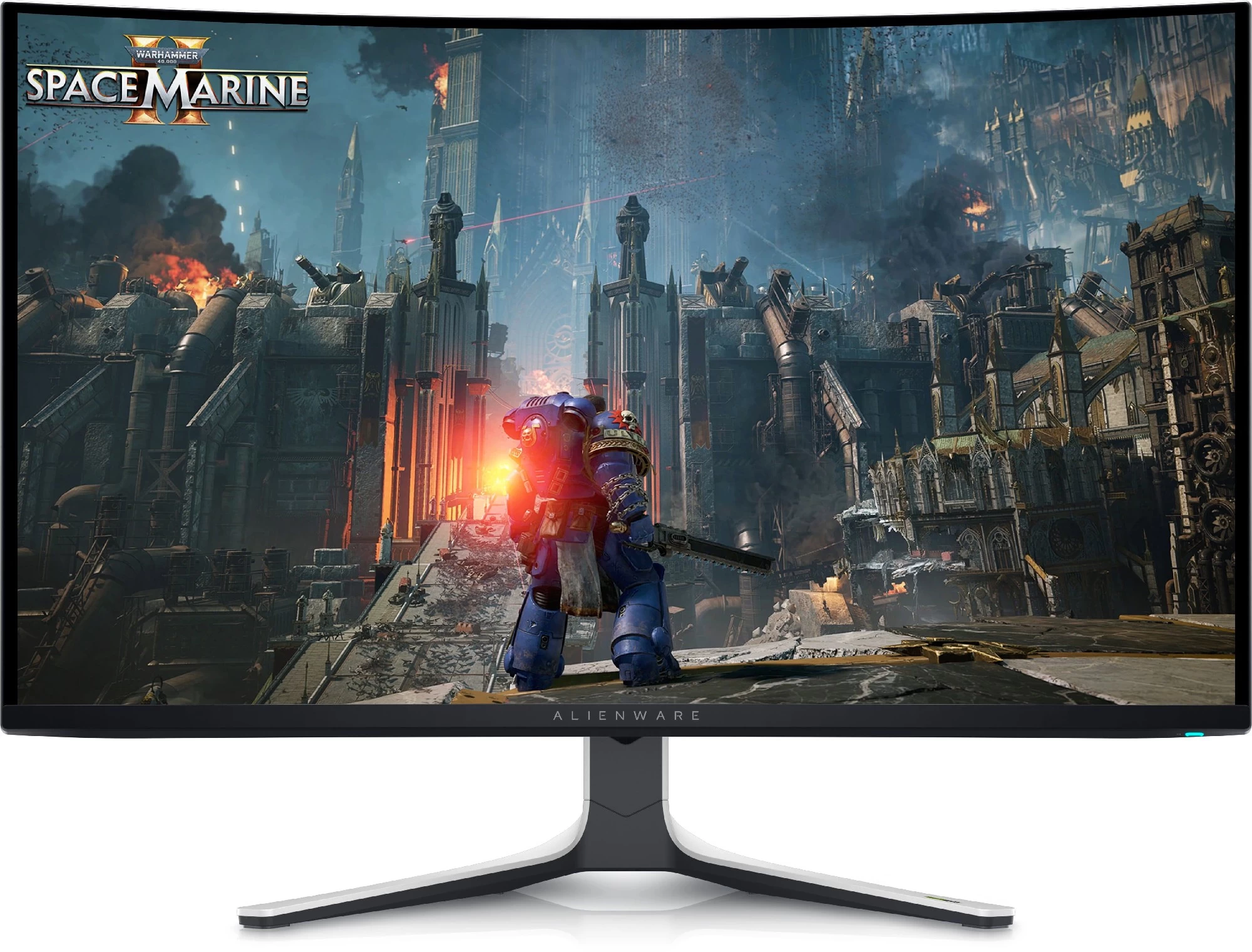 31.6” Monitor Gaming DELL  Alienware AW3225QF/ Curved/ OLED Quantum Dot/ 0.03 ms/ 240Hz/ Black/White photo 1