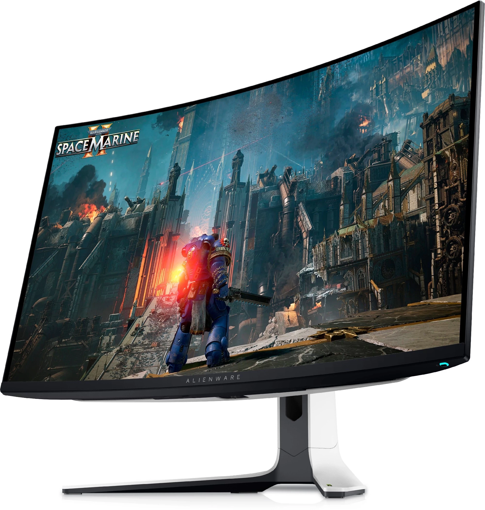31.6” Monitor Gaming DELL  Alienware AW3225QF/ Curved/ OLED Quantum Dot/ 0.03 ms/ 240Hz/ Black/White photo 3