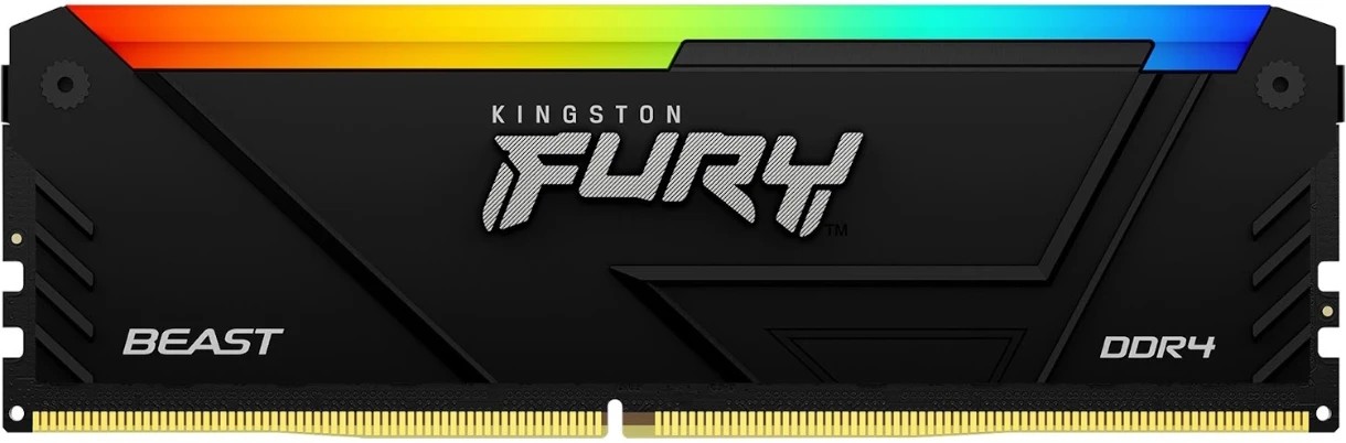 Оперативная память Kingston FURY® Beast DDR4 RGB 3600 МТ/с 8ГБ photo 1 Оперативная память Kingston FURY® Beast DDR4 RGB 3600 МТ/с 8ГБ photo 1