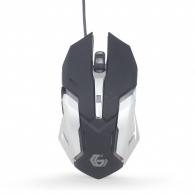 Gembird MUSG-07, Gaming Optical Mouse, 3200 pi programmable gaming mouse, 6 buttons, 7-color breathing RGB light effect, USB thumbnav 1