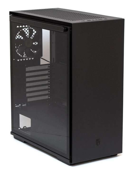 DEEPCOOL "MACUBE 310P BK" Gamer Storm® ATX Case, with Side-Window (Tempered Glass Side Panel) Magnetic, without PSU, Tool-less, Pre-installed: Rear 1x120mm DC fan, 2xUSB3.0, 1xAudio,1xMic, PWM Fan Hub, VGA Card holder, Black photo 1